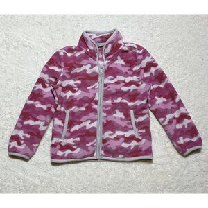 Uniqlo Pink Camo Fleece Zip Up Size 3-4